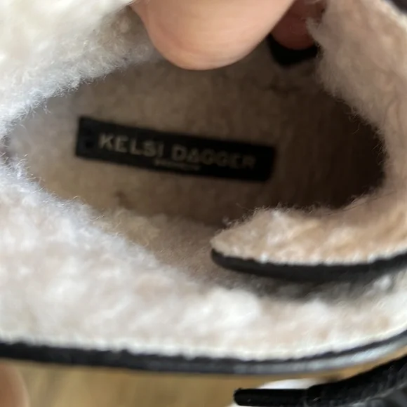 Kelsi Dagger Wise Black Platform Bootie black size 6.5 - Picture 9 of 9